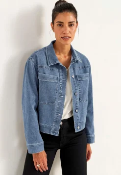 Outlet Jeansjacka med stretch Jackor & Kappor|Jeansplagg