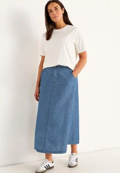 Outlet Jeanskjol med fickor Klänningar & Kjolar|Jeansplagg