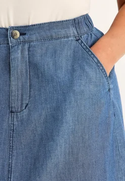 Outlet Jeanskjol med fickor Klänningar & Kjolar|Jeansplagg