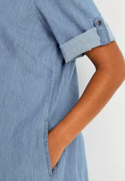 New Jeansklänning i mjuktvättad denim Klänningar & Kjolar|Jeansplagg