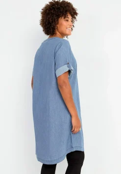 New Jeansklänning i mjuktvättad denim Klänningar & Kjolar|Jeansplagg