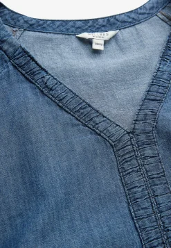 Clearance Jeansklänning med puffärmar Klänningar & Kjolar|Jeansplagg