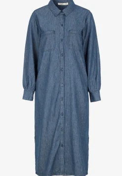 Clearance Jeansklänning med sidofickor Klänningar & Kjolar|Jeansplagg
