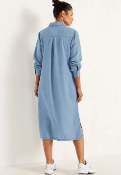 Clearance Jeansklänning med sidofickor Klänningar & Kjolar|Jeansplagg