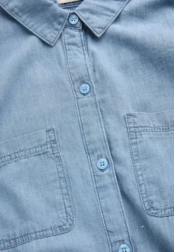 Clearance Jeansklänning med sidofickor Klänningar & Kjolar|Jeansplagg