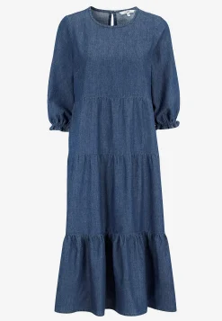 Discount Jeansklänning med volanger Klänningar & Kjolar|Jeansplagg