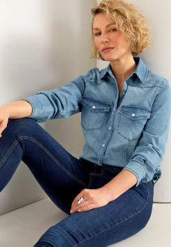 Jeansskjorta Skjortor & Blusar|Jeansplagg