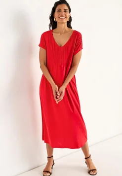 Clearance Kaftanklänning i trikå Klänningar & Kjolar|Plus Size