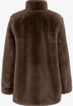 Outlet Kappa med mjuk pälsimitation Jackor & Kappor|Plus Size