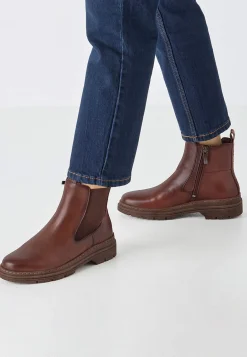 Discount Klassisk skinnkänga med dragkedja Kängor & Boots|Skinnskor