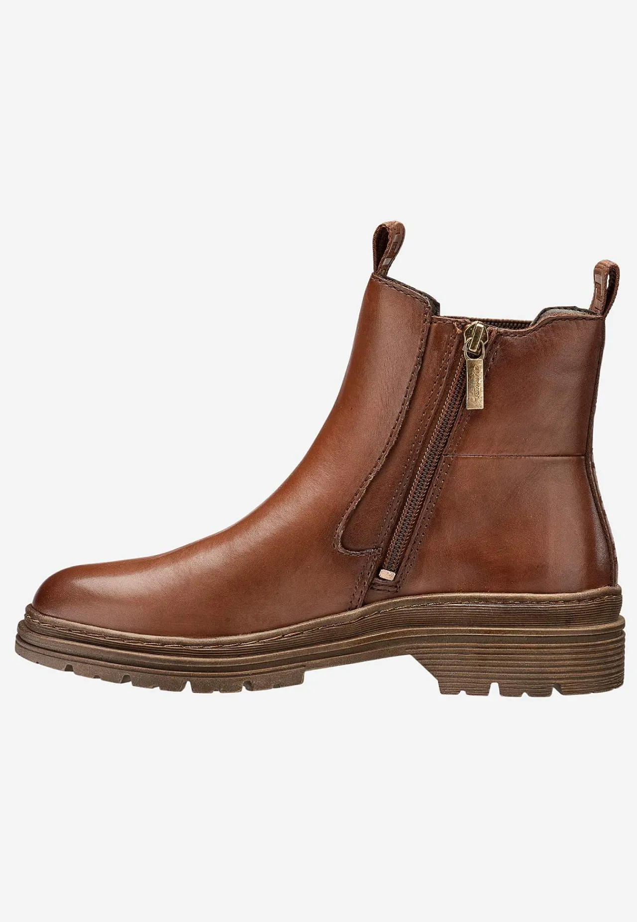 Discount Klassisk skinnkänga med dragkedja Kängor & Boots|Skinnskor
