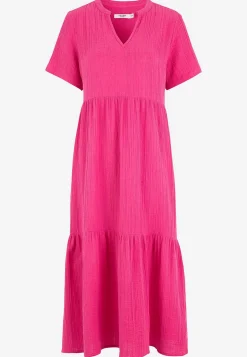 Clearance Klänning i krinklad bomull Klänningar & Kjolar|Plus Size