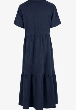 Klänning i krinklad bomull Klänningar & Kjolar|Plus Size