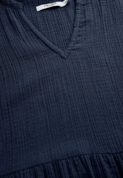 Klänning i krinklad bomull Klänningar & Kjolar|Plus Size