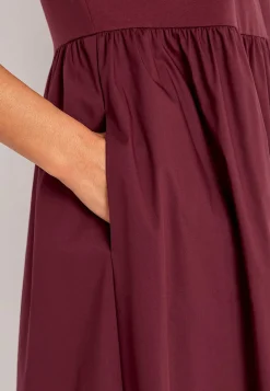 Discount Klänning i poplin och trikå Klänningar & Kjolar|Plus Size