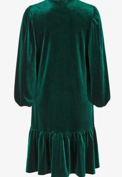 Clearance Klänning i velour med volang Klänningar & Kjolar|Festkläder