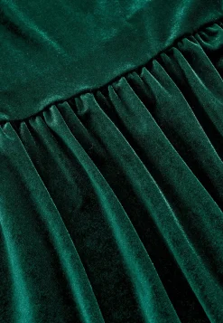 Clearance Klänning i velour med volang Klänningar & Kjolar|Festkläder