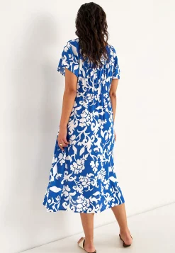 Outlet Klänning i viskoscrêpe Klänningar & Kjolar|Plus Size