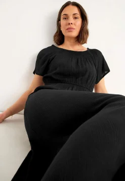 Klänning i viskoscrêpe Klänningar & Kjolar|Plus Size