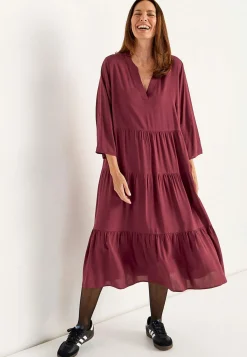 Discount Klänning med volanger Klänningar & Kjolar|Plus Size