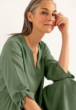 Discount Klänning med volanger Klänningar & Kjolar|Plus Size