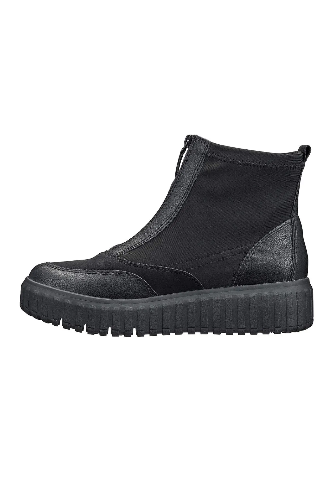 Outlet Känga med dragkedja på fotens ovansida Kängor & Boots|Bred Läst