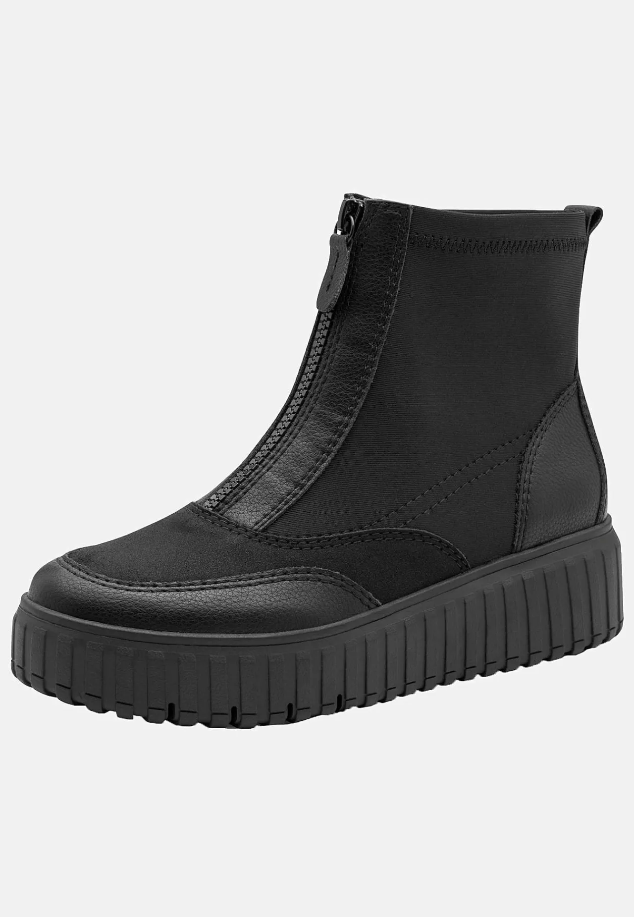 Outlet Känga med dragkedja på fotens ovansida Kängor & Boots|Bred Läst