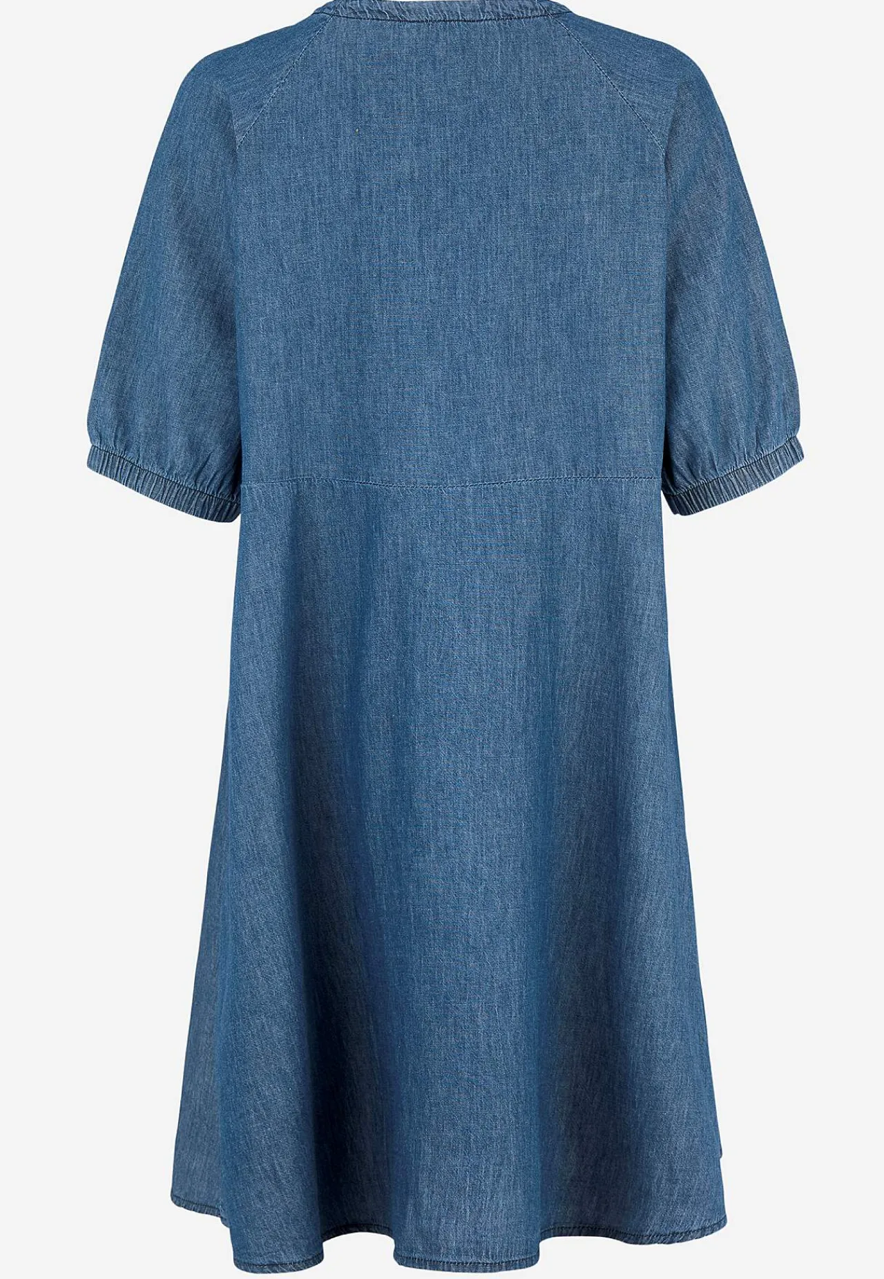 Clearance Kort jeansklänning med puffärmar Klänningar & Kjolar|Jeansplagg