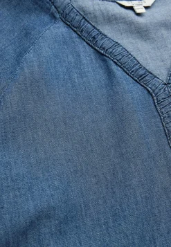 Clearance Kort jeansklänning med puffärmar Klänningar & Kjolar|Jeansplagg
