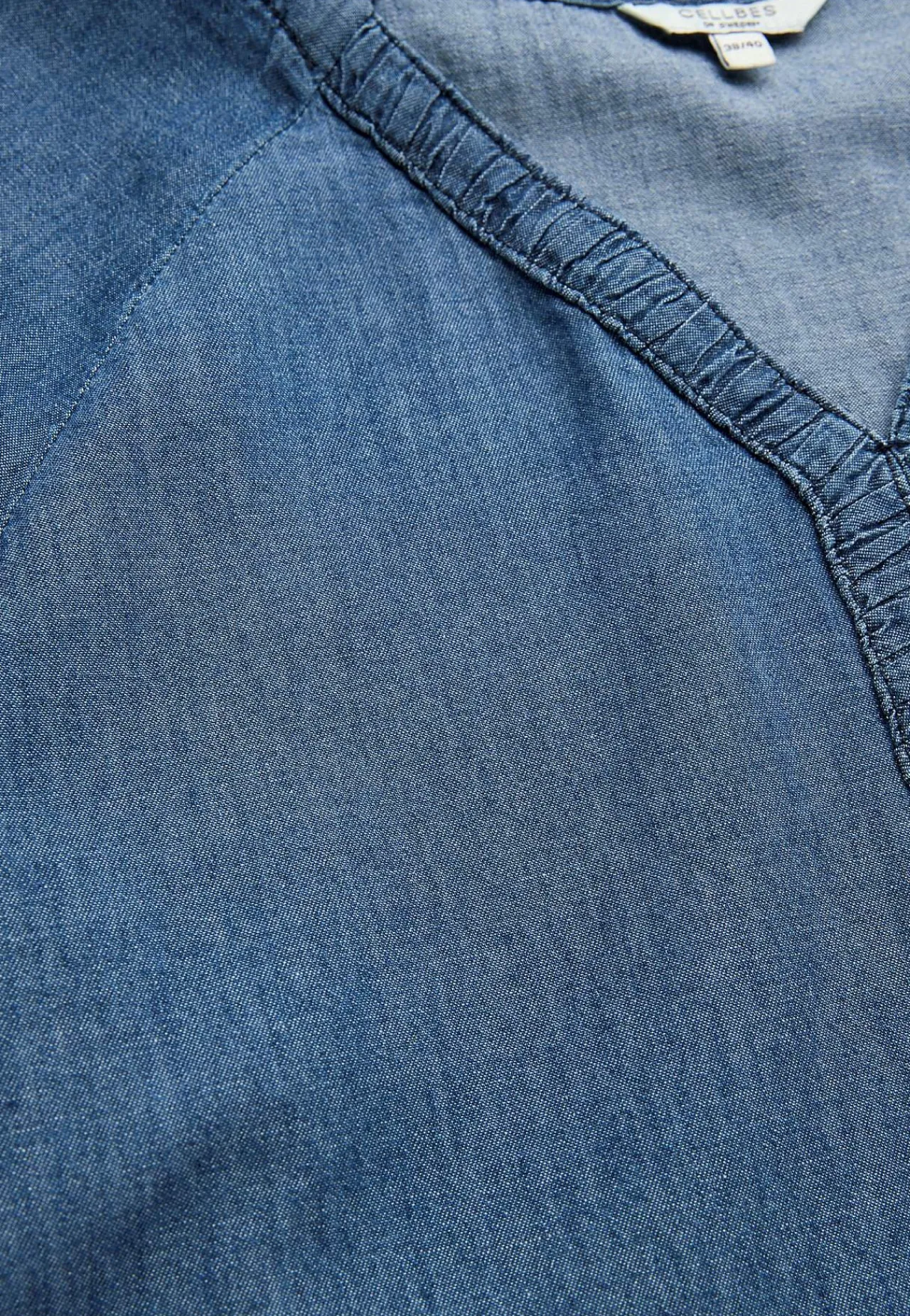 Clearance Kort jeansklänning med puffärmar Klänningar & Kjolar|Jeansplagg