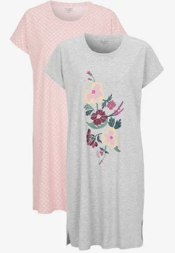 Discount Kort nattlinne i bomull 2-pack Flerpack|Plus Size