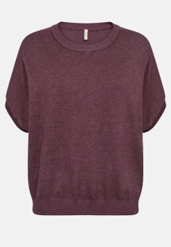 Sale Kortärmad finstickad tröja Tröjor & Cardigans|Stickat