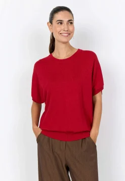 Sale Kortärmad finstickad tröja Tröjor & Cardigans|Stickat