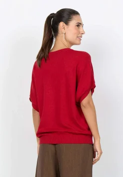 Sale Kortärmad finstickad tröja Tröjor & Cardigans|Stickat