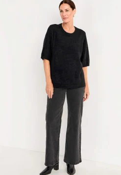 Discount Kortärmad stickad tröja Tröjor & Cardigans|Stickat