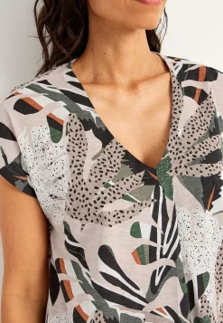 New Kortärmad trikåtunika Tunikor|Plus Size