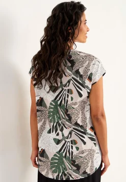 New Kortärmad trikåtunika Tunikor|Plus Size