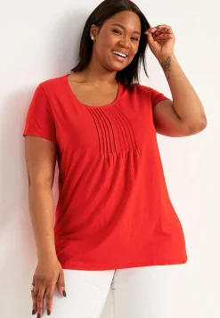 Best Kortärmad trikåtunika Tunikor|Plus Size