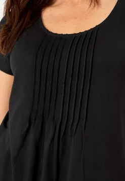 Outlet Kortärmad trikåtunika Tunikor|Plus Size