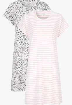 Discount Kortärmat nattlinne 2-pack Flerpack|Plus Size