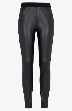 Outlet Leggings med coatad framsida Leggings|Byxor