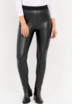 Outlet Leggings med coatad framsida Leggings|Byxor