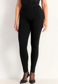 Outlet Leggings med strukturmönster Leggings|Plus Size