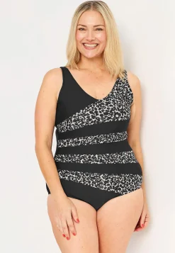 Online Leopardmönstrad baddräkt Badkläder|Plus Size