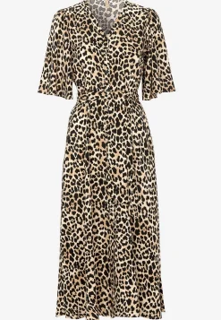 Clearance Leopardmönstrad viskosklänning Klänningar & Kjolar