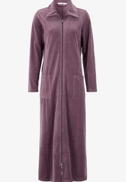 Outlet Lång morgonrock i velour Wilma Basplagg|Plus Size