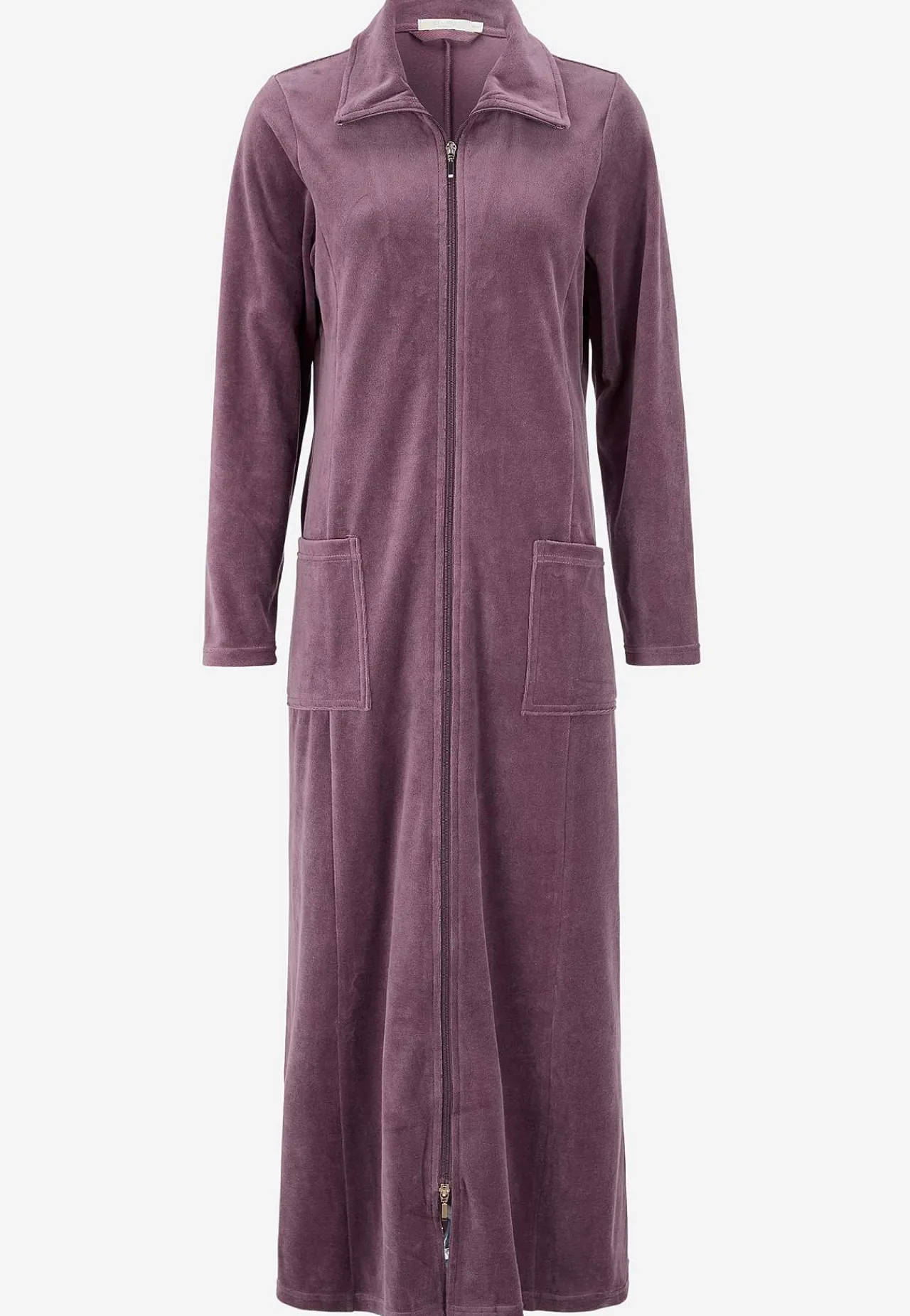 Outlet Lång morgonrock i velour Wilma Basplagg|Plus Size