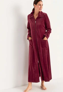 Lång morgonrock i velour Wilma Basplagg|Plus Size