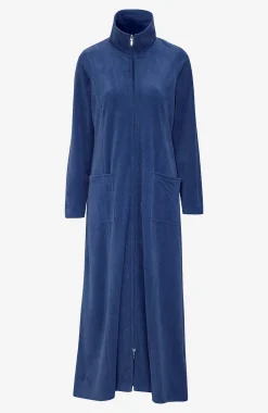 Sale Lång morgonrock i velour Wilma Basplagg|Plus Size