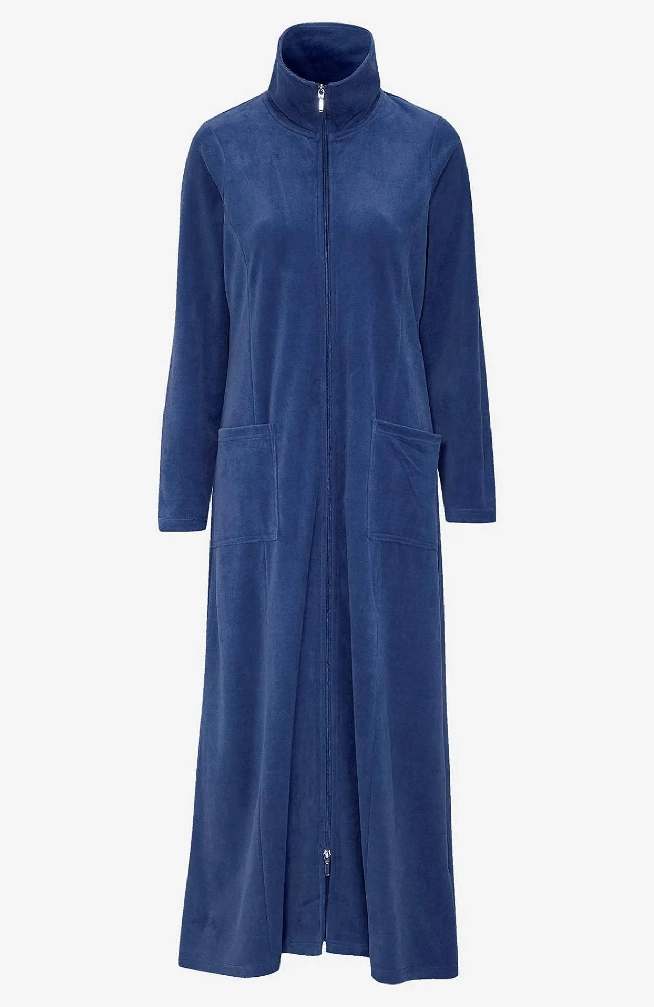 Sale Lång morgonrock i velour Wilma Basplagg|Plus Size